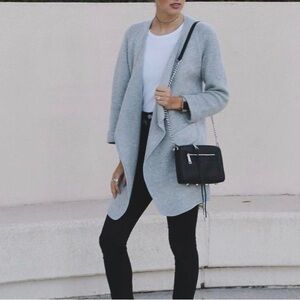 Chicwish Just Knitted Open Coat in Grey